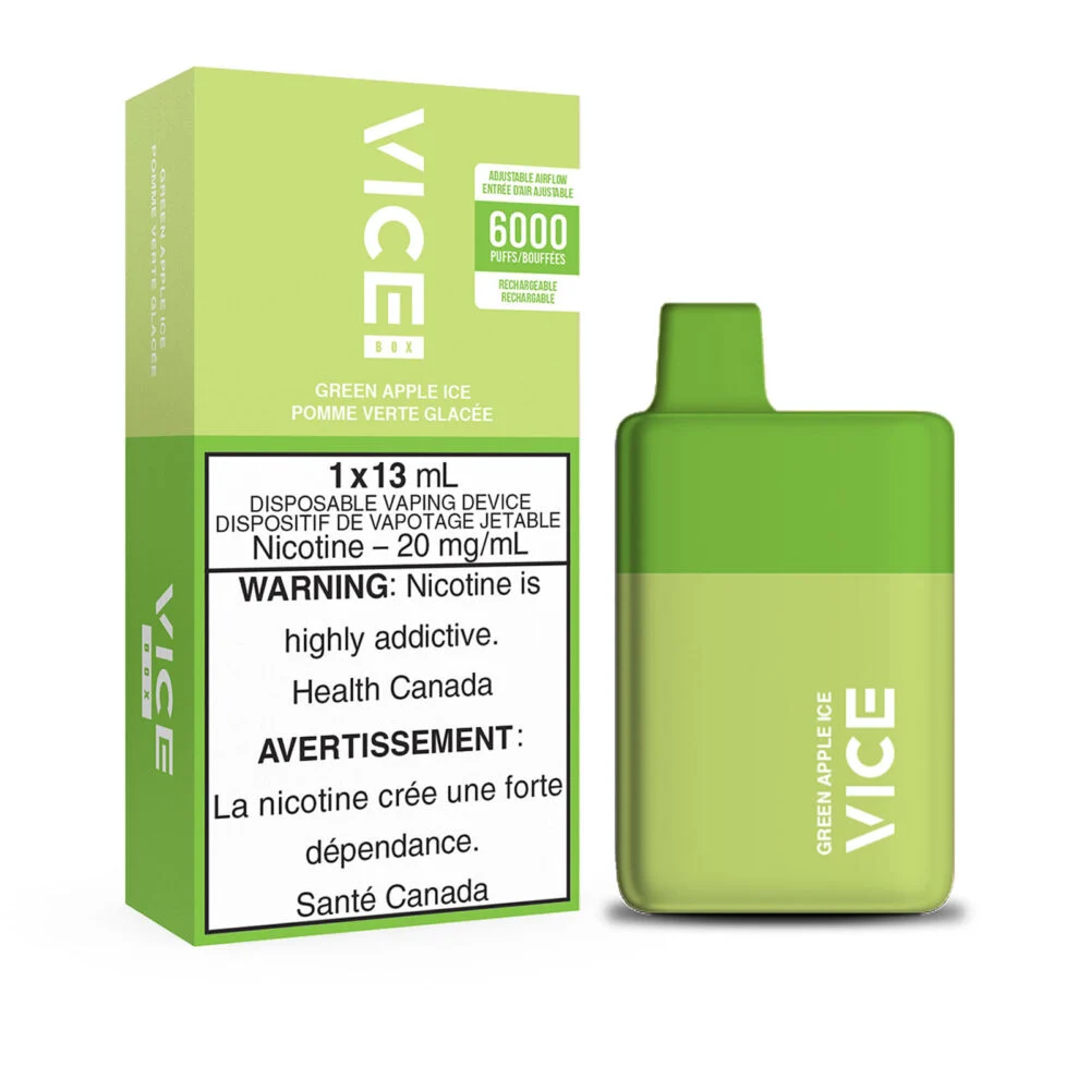 Green Apple Ice Vice Box Disposable Vape