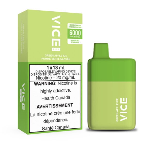 Green Apple Ice Vice Box Disposable Vape