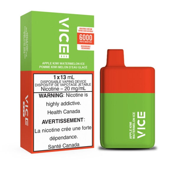 Apple Kiwi Watermelon Ice Vice Box Disposable Vape