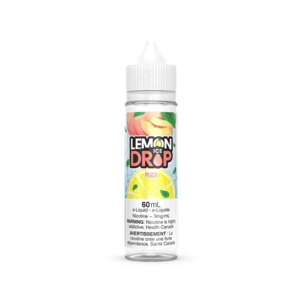 Bottle of Peach Ice e-liquid by Lemon Drop