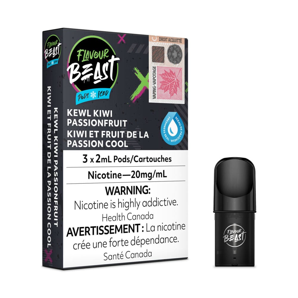 Kewl Kiwi Passionfruit Iced Flavour Beast Pods