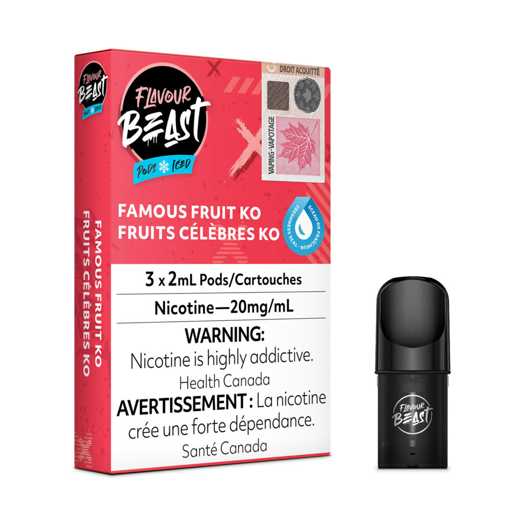 Famous Fruit KO Iced Flavour Beast Pods 2mL VapeLoft