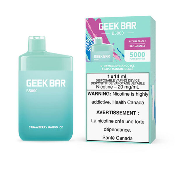 Strawberry Mango Ice Geek Bar B5000 Disposable Vape VapeLoft