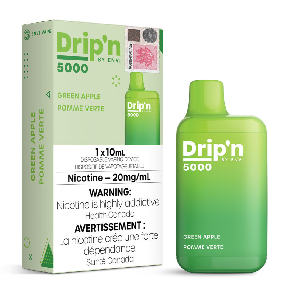 Green Apple Drip'n Envi Disposable Vape