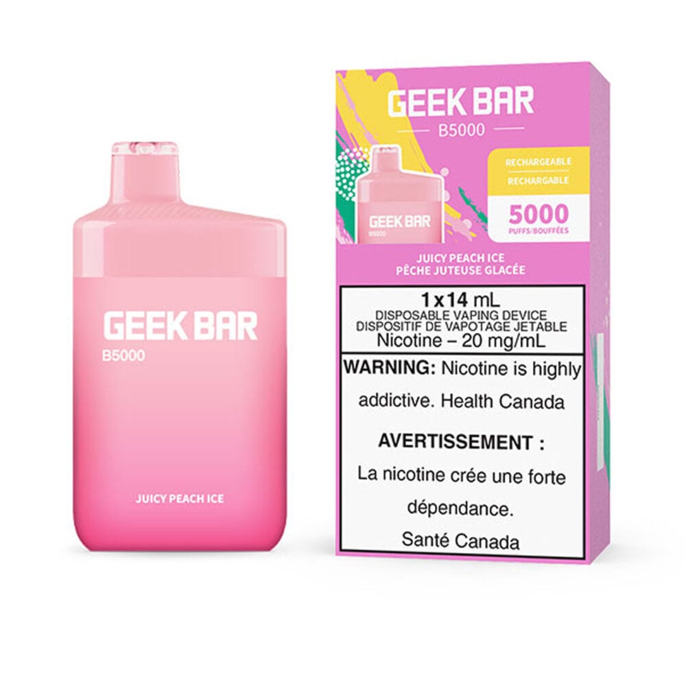 Juicy Peach Ice Geek Bar B5000 Disposable Vape