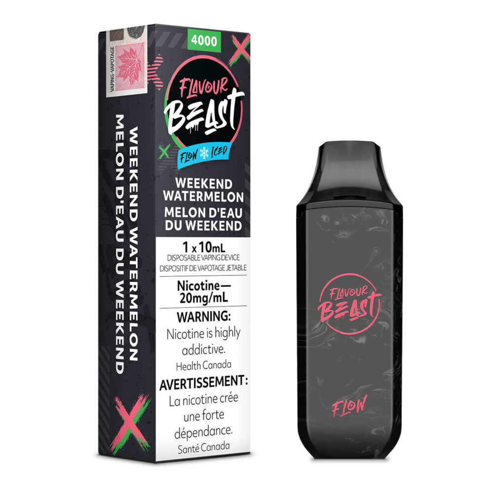 Weekend Watermelon Iced Flavour Beast Flow Disposable Vape