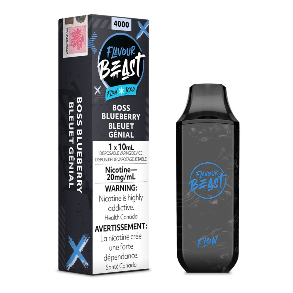 Boss Blueberry Iced Flavour Beast Flow Disposable Vape