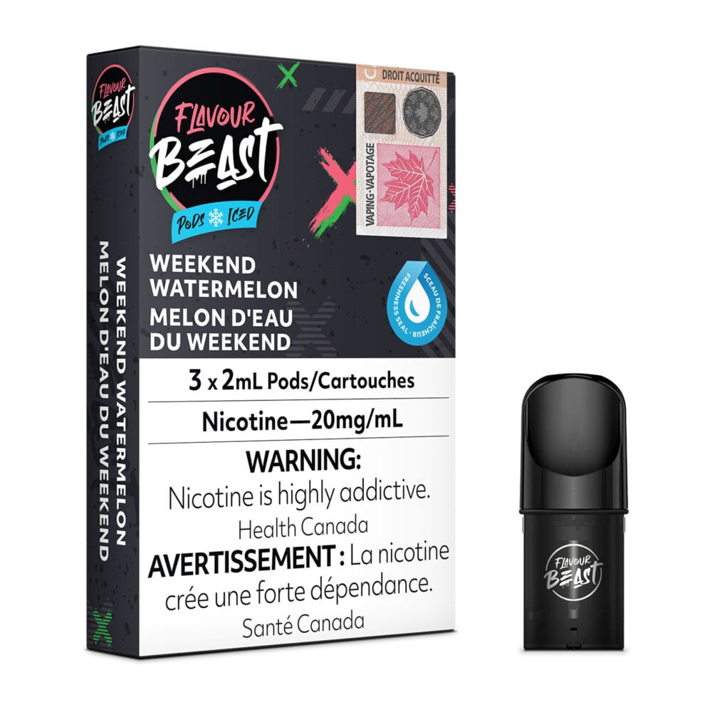 Weekend Watermelon Iced Flavour Beast Pods