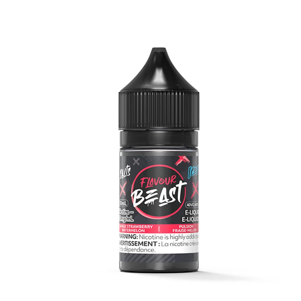 Savage Strawberry Watermelon Iced SALT Flavour Beast Salt E-Liquid