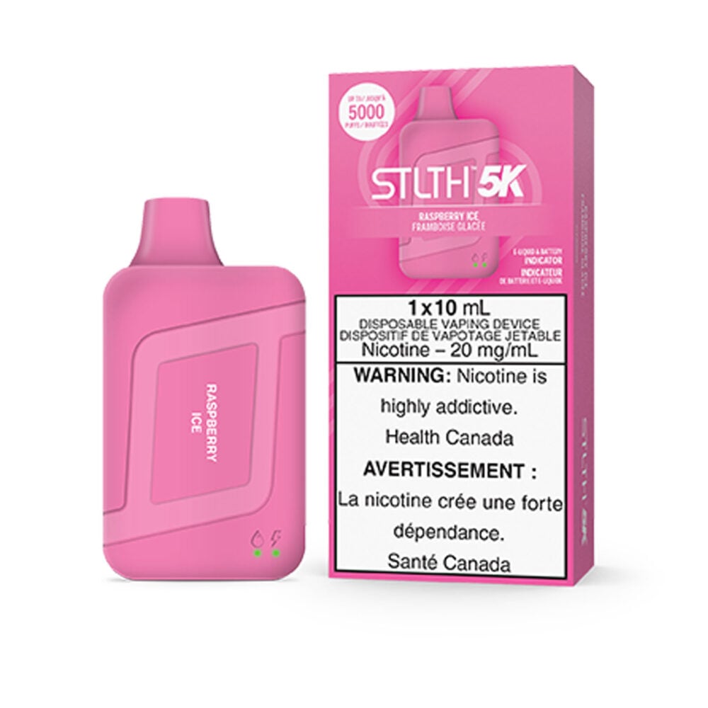 Raspberry Ice STLTH 5K Disposable Vape