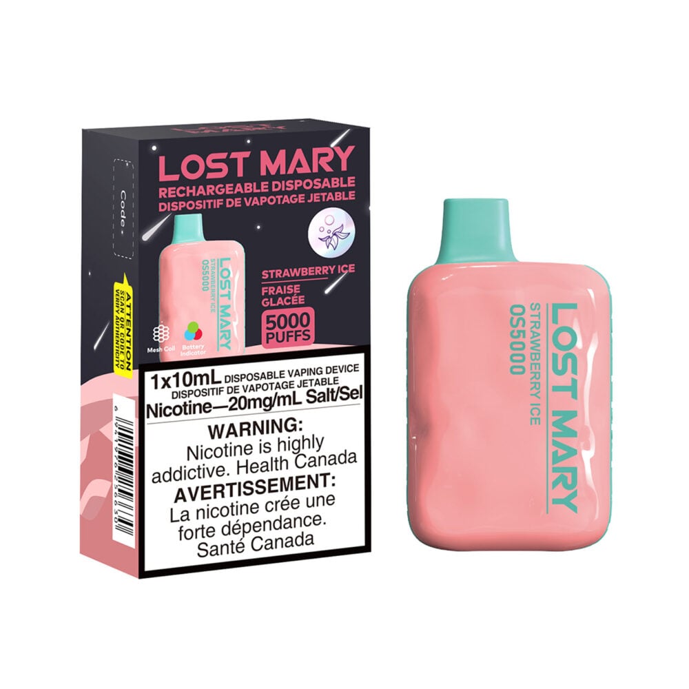 Strawberry Ice Lost Mary OS5000 Disposable Vape