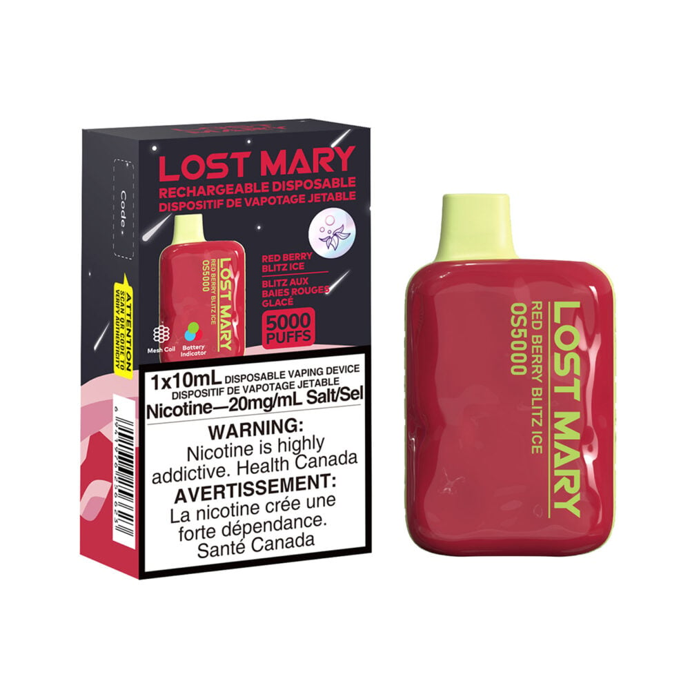 Red Berry Blitz Ice Lost Mary OS5000 Disposable Vape