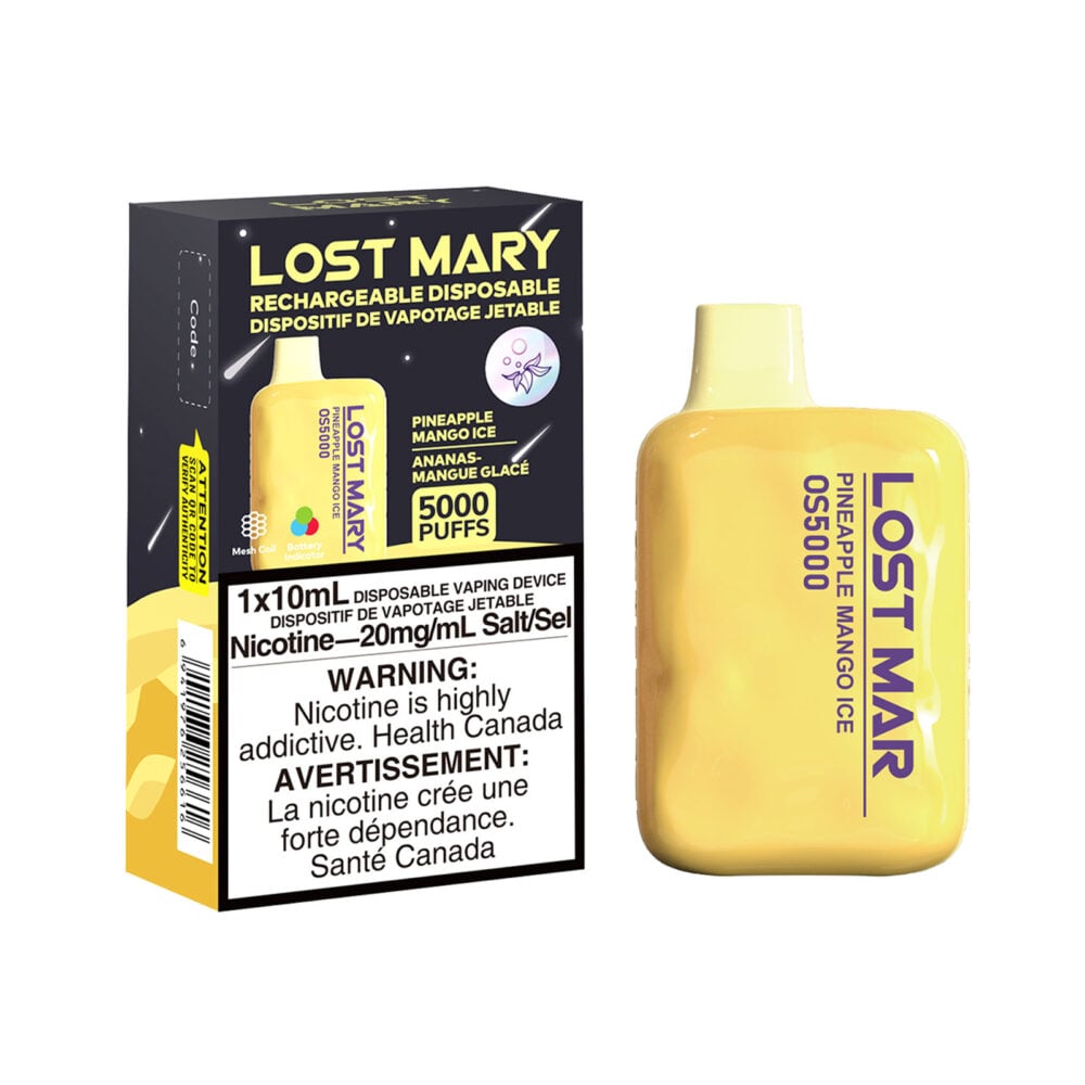 Pineapple Mango Ice Lost Mary OS5000 Disposable Vape