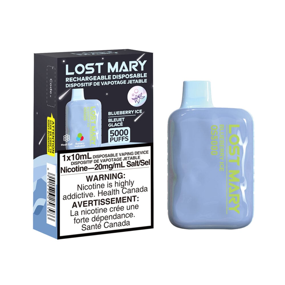 Blueberry Ice Lost Mary OS5000 Disposable Vape