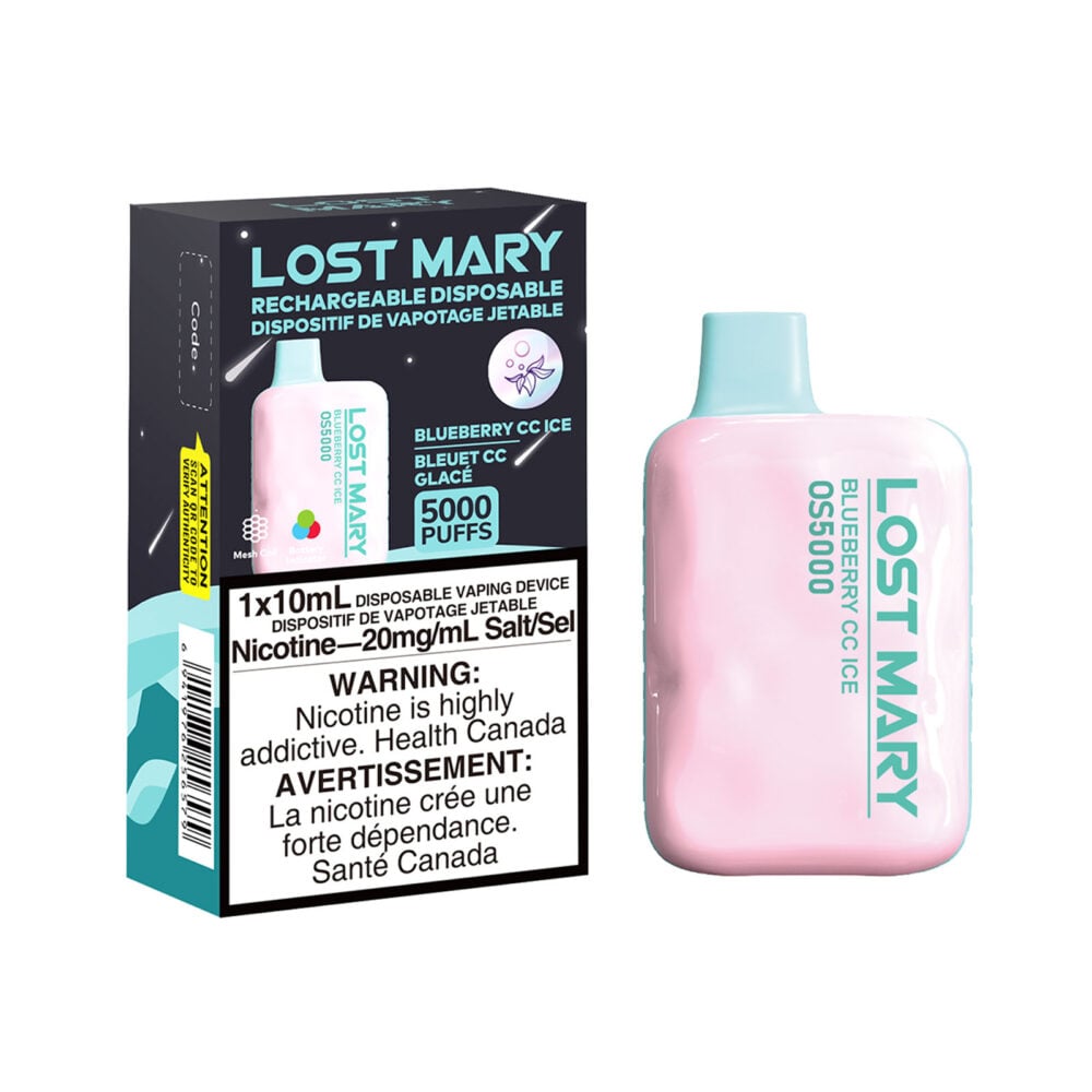 Blueberry CC Ice Lost Mary OS5000 Disposable Vape