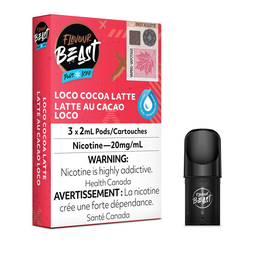 Loco Cocoa Latte Iced Flavour Beast Pods