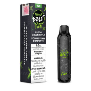 Gusto Green Apple Flavour Beast Fury – Disposable Vape