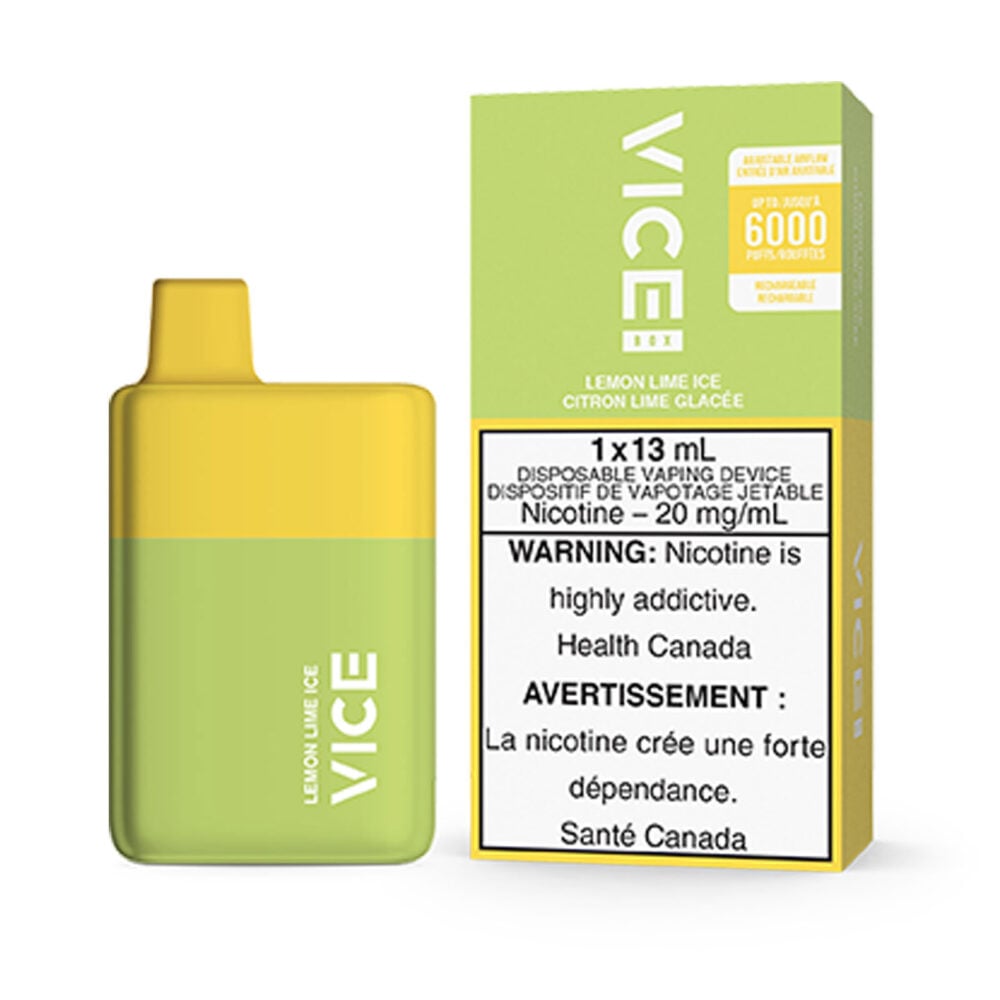 Lemon Lime Ice Vice Box Disposable Vape