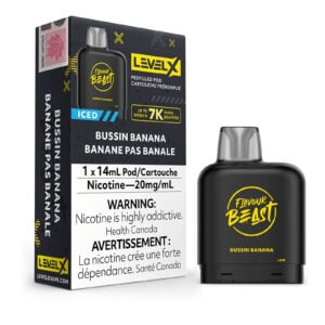 Bussin Banana Iced Level X – Flavour Beast Pods