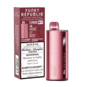 Strawberry Banana Ice Funky Republic Ti7000 – Disposable Vape