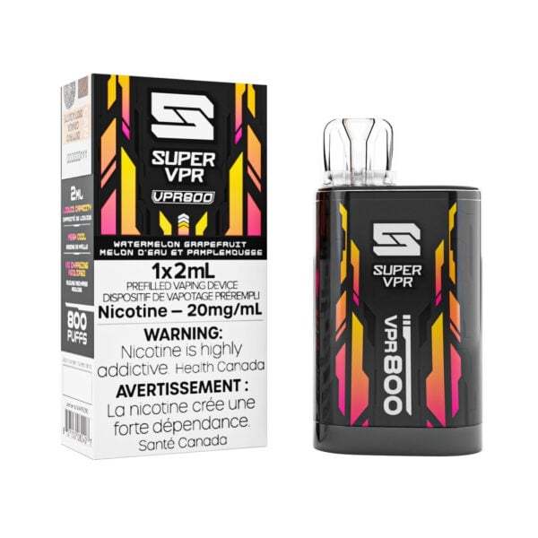 Watermelon Grapefruit Super VPR 800 Disposable Vape