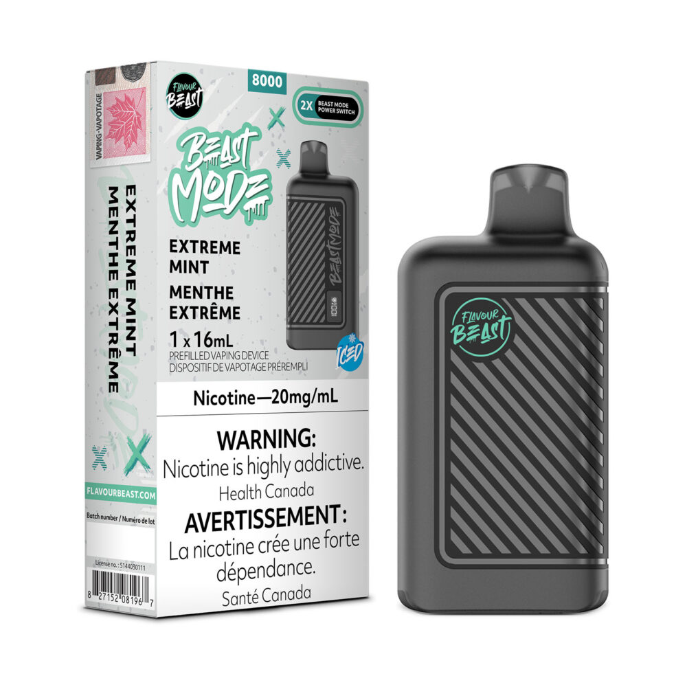 Extreme Mint Iced Flavour Beast Beast Mode Disposable Vape