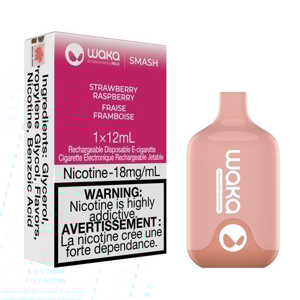 Strawberry Raspberry Waka Smash Disposable Vape