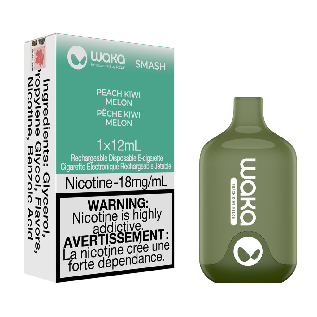 Peach Kiwi Melon Waka Smash Disposable Vape 12mL VapeLoft