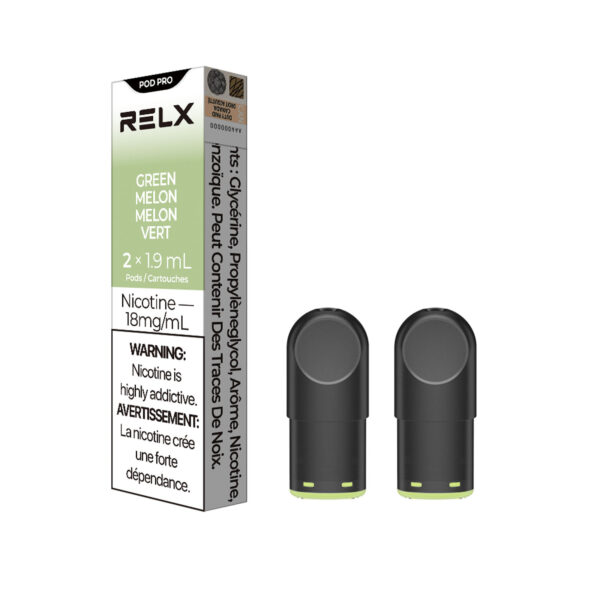 Green Melon RELX Pod Pro 2 Pack VapeLoft