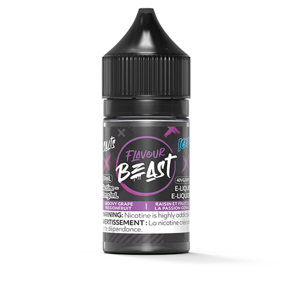 Groovy Grape Passionfruit Iced SALT Flavour Beast Salt E-Liquid