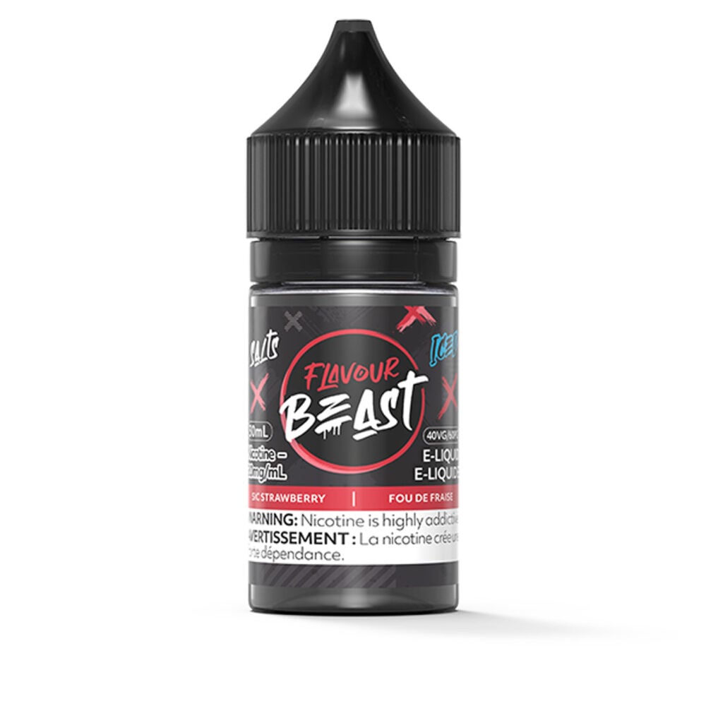 Sic Strawberry Iced Flavour Beast Salt E-Liquid