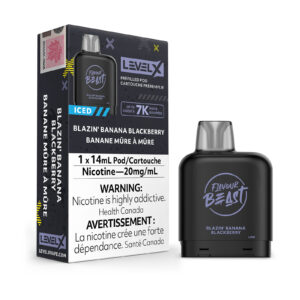 Blazin’ Banana Blackberry Iced Level X – Flavour Beast Pods