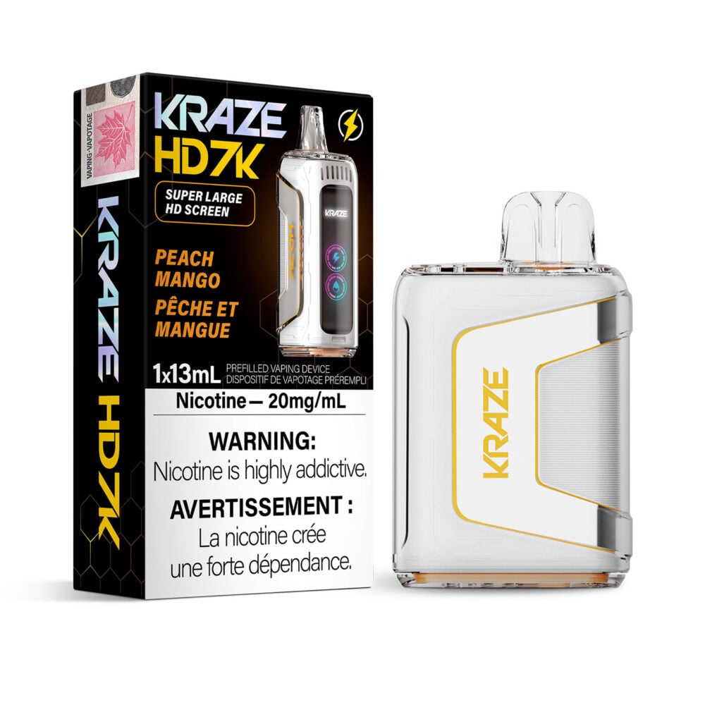 Peach Mango Kraze HD 7K Disposable Vape