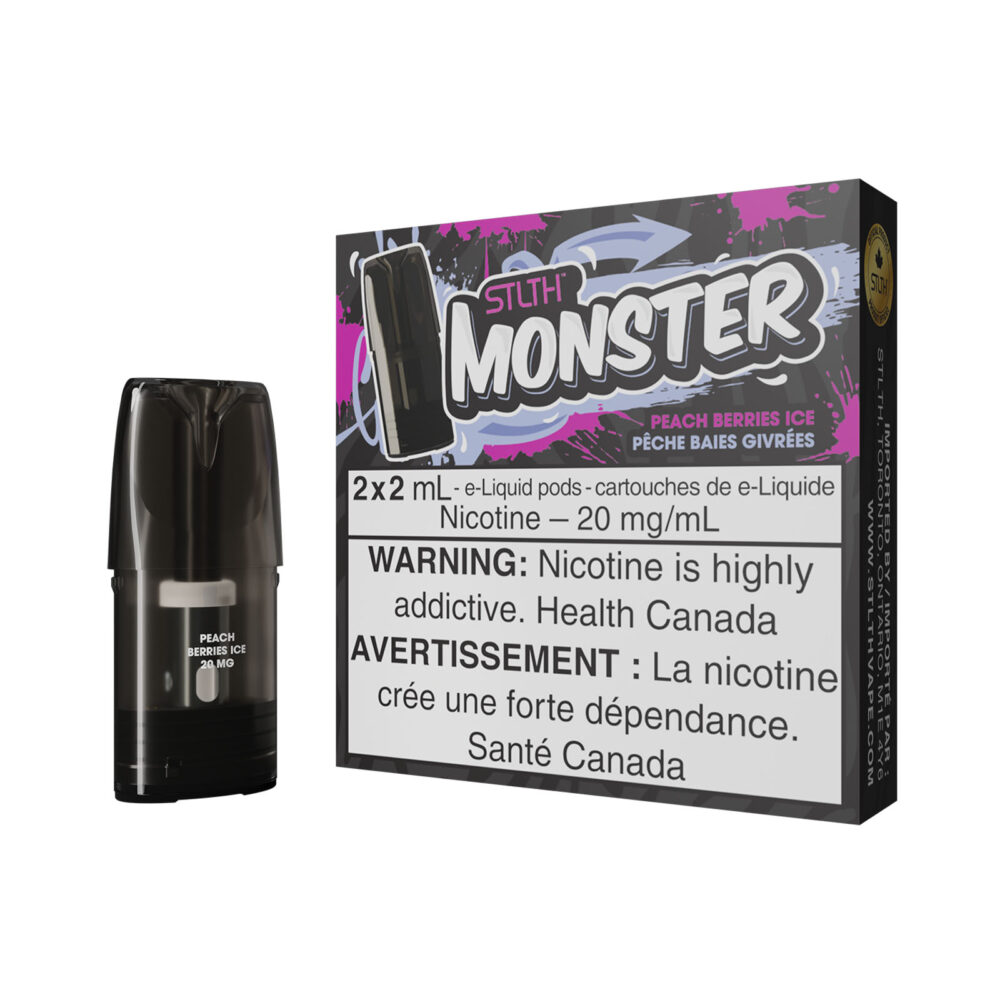 Peach Berries Ice STLTH Monster Pods