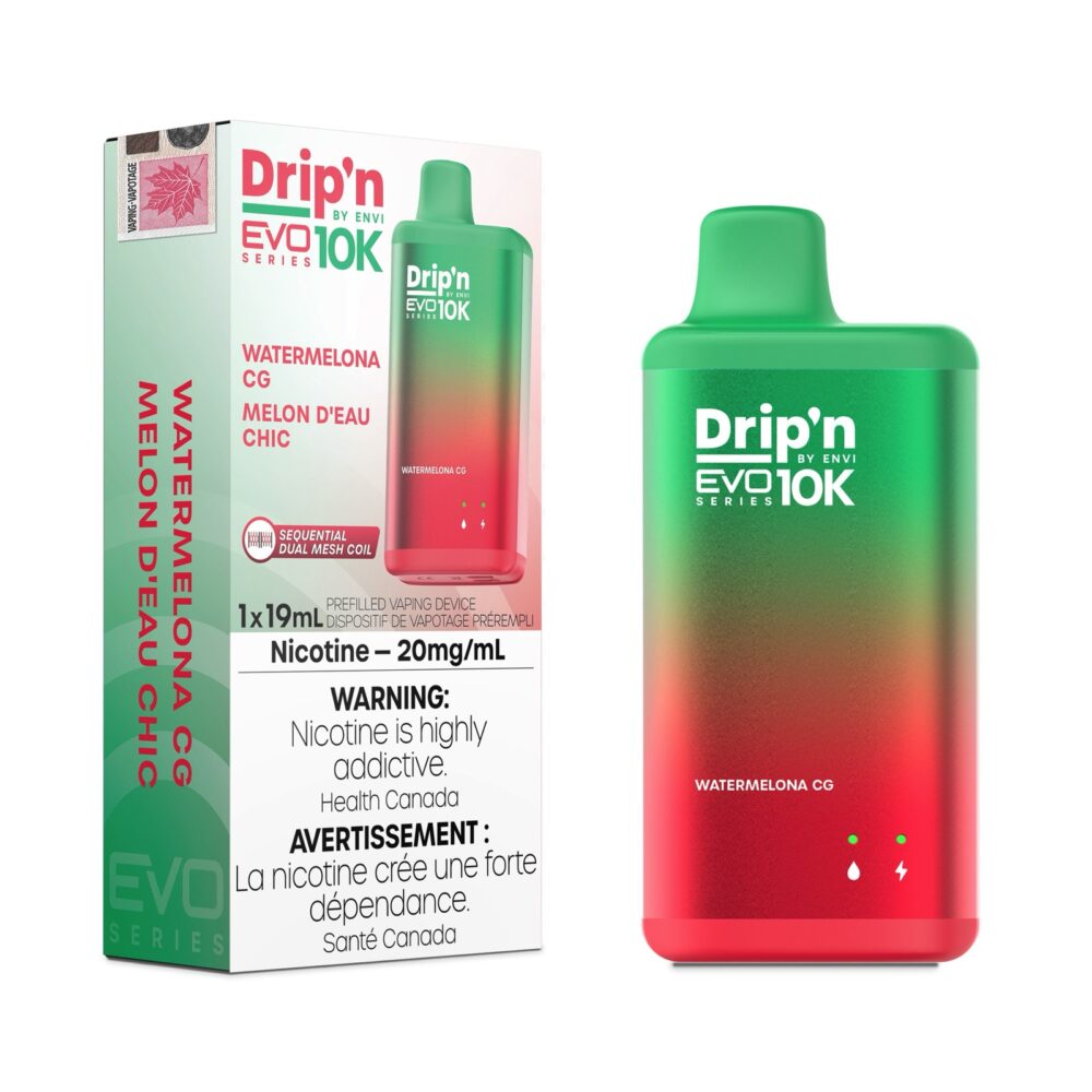 Watermelon CG Drip'n EVO 10K Disposable Vape