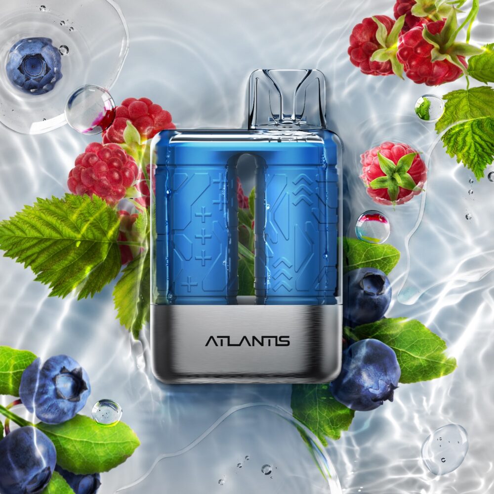 Blue Razz Blast Atlantis Disposable Vape by NVZN Concepts