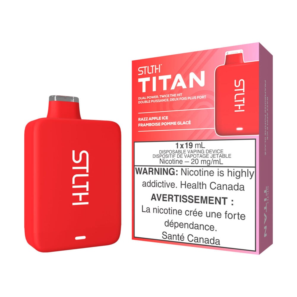 Razz Apple Ice STLTH Titan Disposable Vape