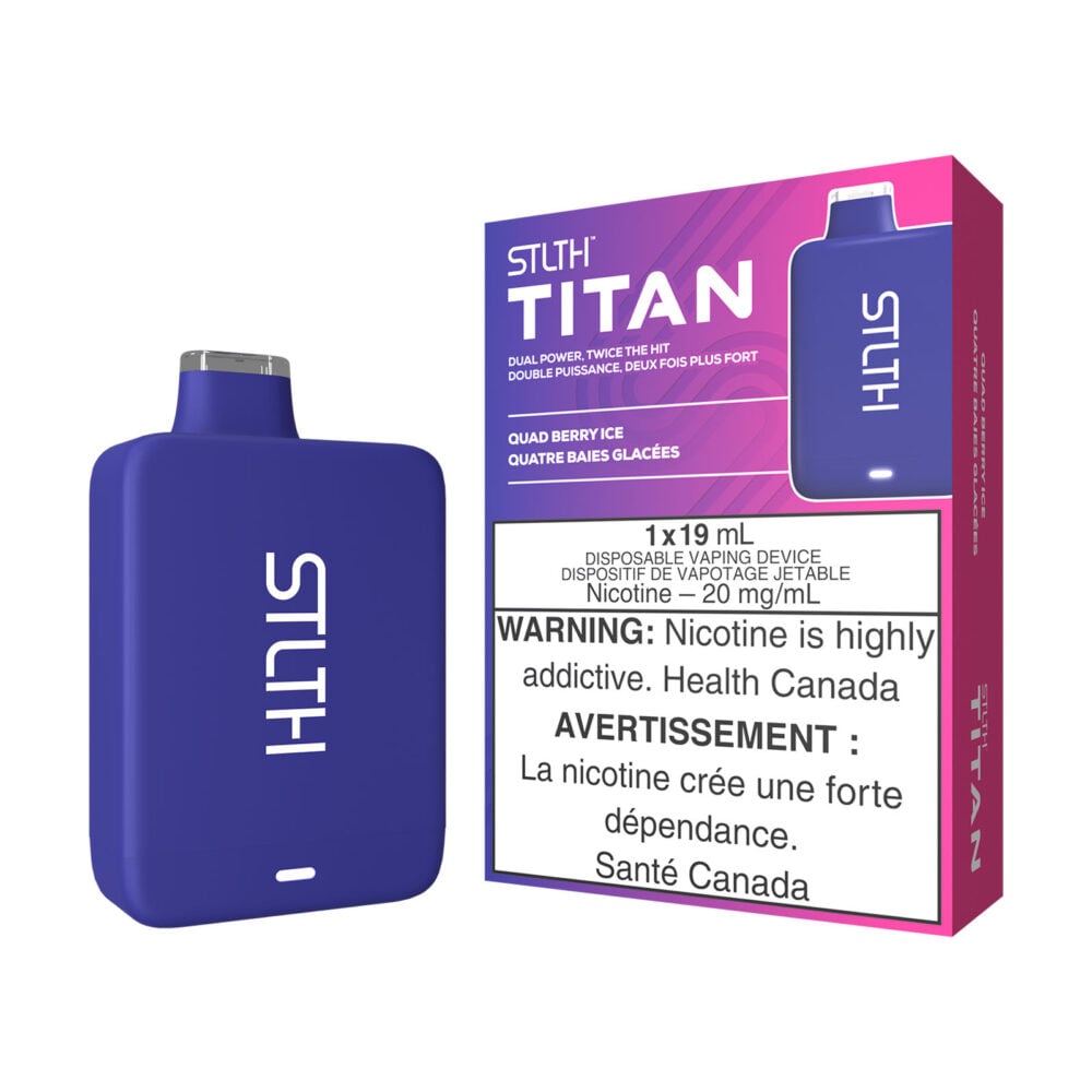 Quad Berry Ice STLTH Titan Disposable Vape