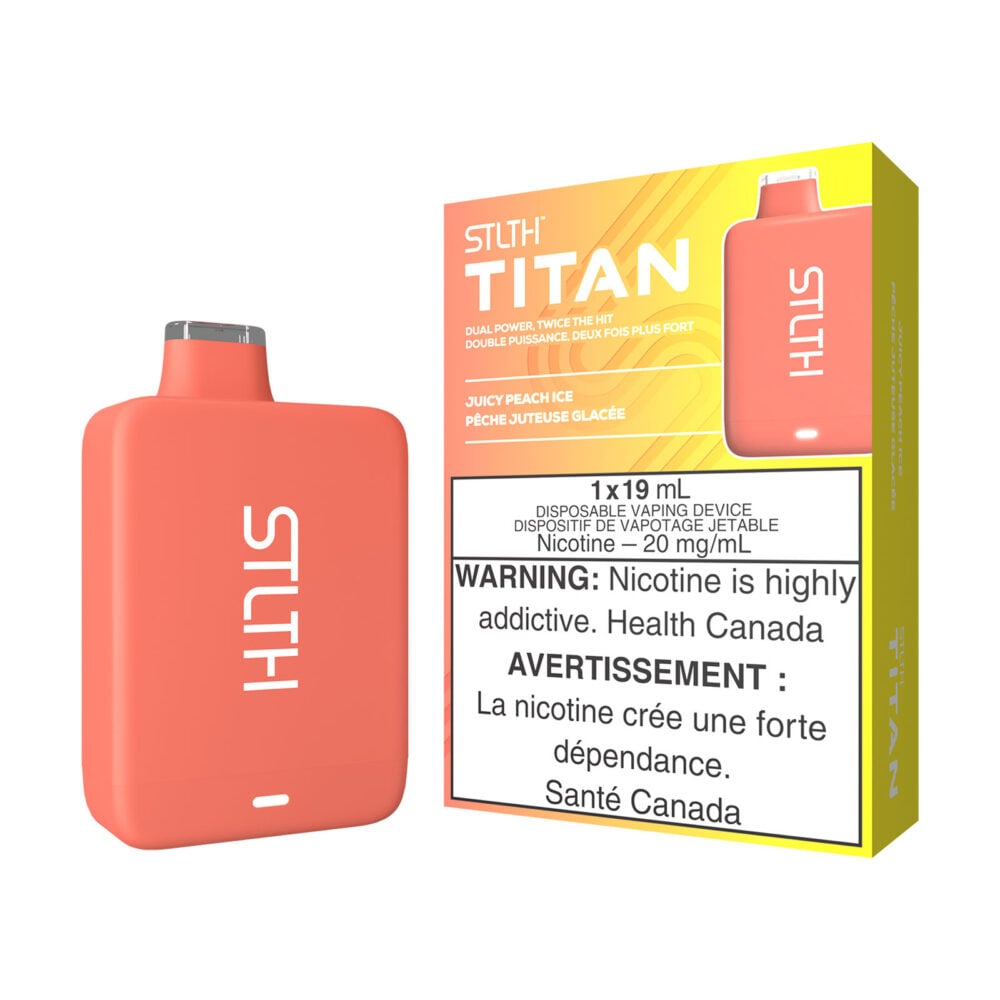 Juicy Peach Ice STLTH Titan Disposable Vape