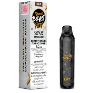 Good Ol Golden Tobacco Flavour Beast Fury – Disposable Vape