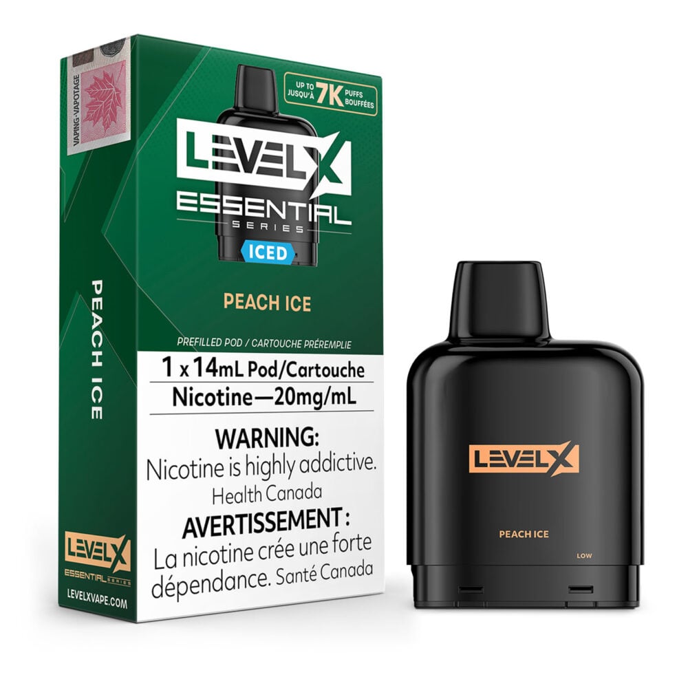 Peach Ice Level X Essential Flavour Beast Pods