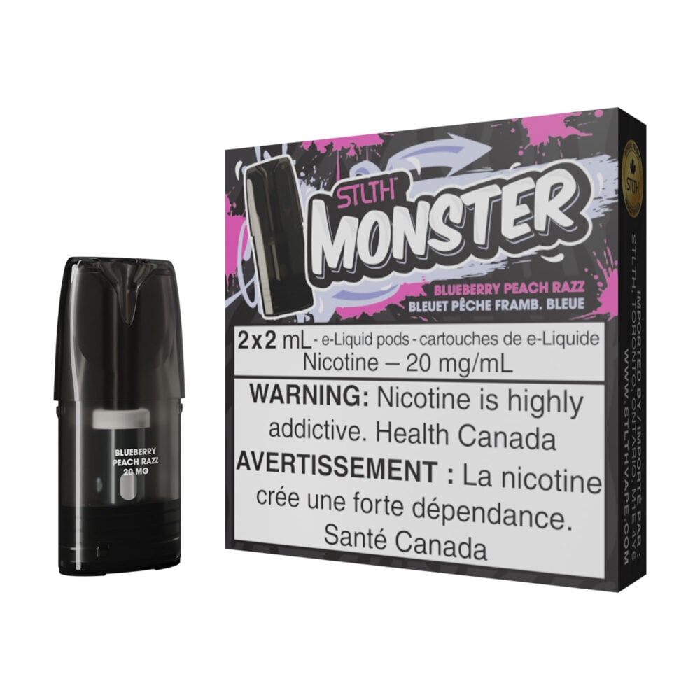 Blueberry Peach Razz STLTH Monster Pods