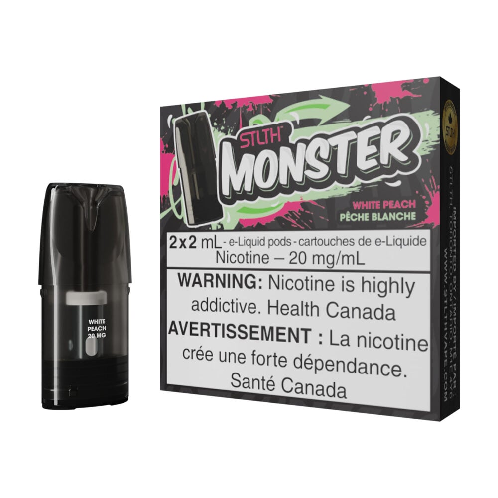 White Peach STLTH Monster Pods