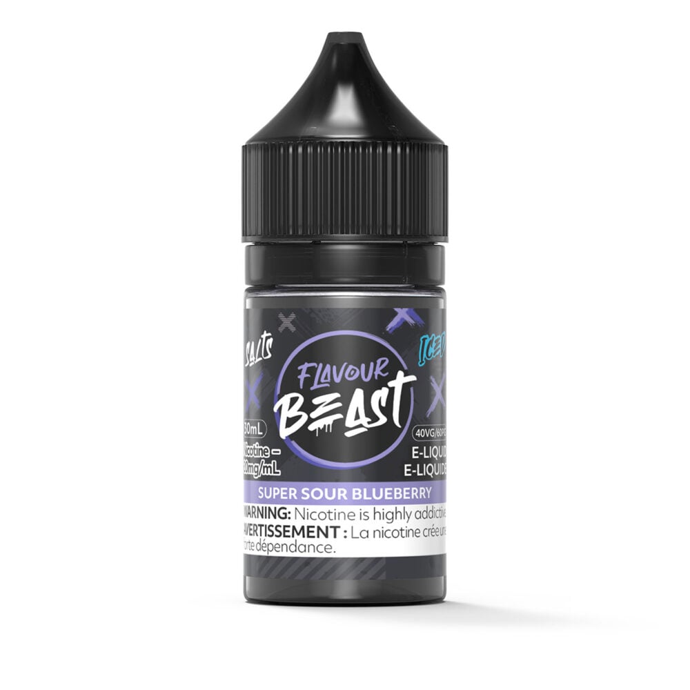 Super Sour Blueberry Iced SALT Flavour Beast Salt E-Liquid