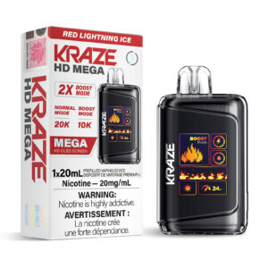 Red Lightning Ice Kraze HD Mega – Disposable Vape