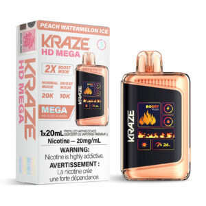 Peach Watermelon Ice Kraze HD Mega – Disposable Vape