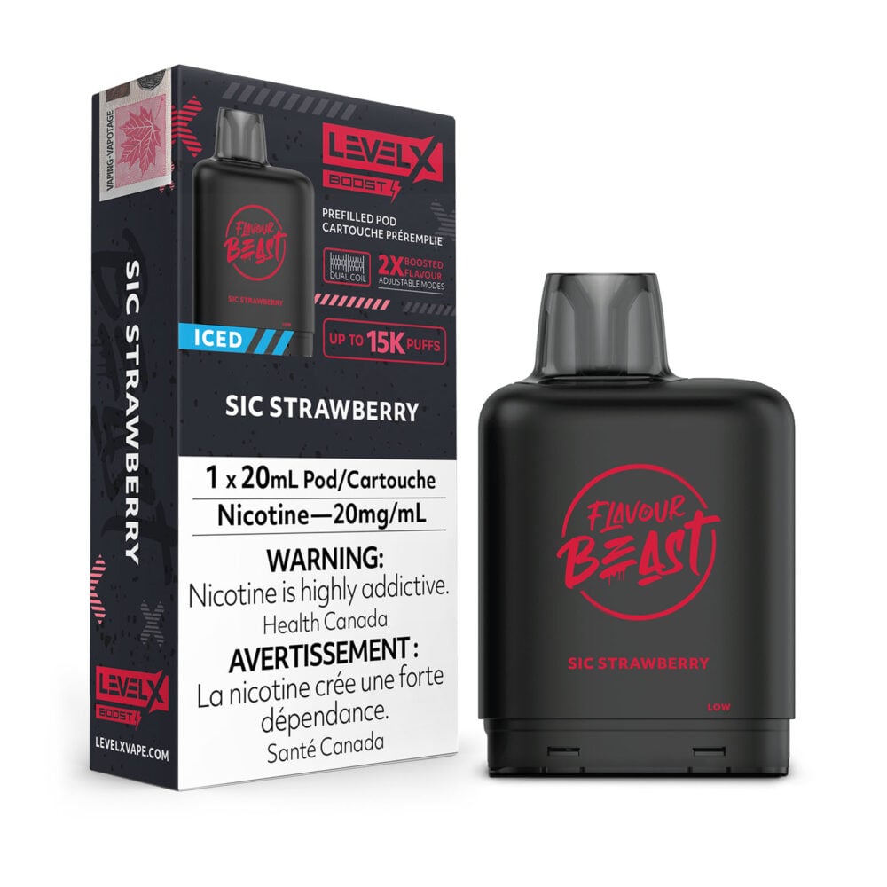 Sic Strawberry Iced Level X Boost Flavour