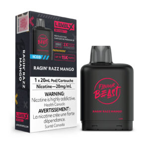 Ragin Razz Mango Iced Level X Boost- Flavour Beast