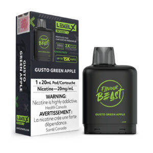 Gusto Green Apple Level X Boost- Flavour Beast