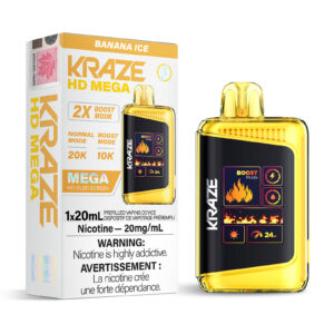 Banana Ice Kraze HD Mega – Disposable Vape